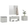 Beton grau Sperrholz Eingangshalle Möbel-Set von vidaXL, Kleiderschränke - Ref: Foro24-3082066, Preis: 124,70 €, Rabatt: %