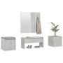 Beton grau Sperrholz Eingangshalle Möbel-Set von vidaXL, Kleiderschränke - Ref: Foro24-3082066, Preis: 127,18 €, Rabatt: %