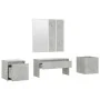 Beton grau Sperrholz Eingangshalle Möbel-Set von vidaXL, Kleiderschränke - Ref: Foro24-3082066, Preis: 124,70 €, Rabatt: %