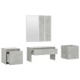 Beton grau Sperrholz Eingangshalle Möbel-Set von vidaXL, Kleiderschränke - Ref: Foro24-3082066, Preis: 127,18 €, Rabatt: %