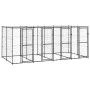 Outdoor steel kennel with roof 9.68 m² by vidaXL, Dog kennels and fences - Ref: Foro24-3082251, Price: 721,91 €, Discount: %