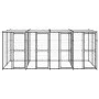 Outdoor steel kennel with roof 9.68 m² by vidaXL, Dog kennels and fences - Ref: Foro24-3082251, Price: 721,91 €, Discount: %