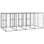 Outdoor steel kennel with roof 9.68 m² by vidaXL, Dog kennels and fences - Ref: Foro24-3082251, Price: 721,91 €, Discount: %