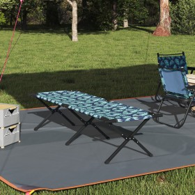 Cama de sol plegable con bolsa de transporte Patrón de hojas Tejido Oxford 600D de , Catres - Ref: Foro24-42003179, Precio: 9...