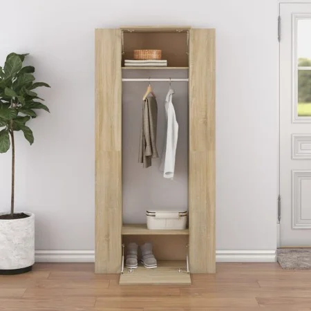 Hall furniture 2 units sonoma oak plywood by vidaXL, Lockers and storage cabinets - Ref: Foro24-3082038, Price: 149,69 €, Dis...