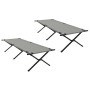 Camas de sol plegables 2 pcs con bolsa de transporte Gris 600D tela Oxford de , Catres - Ref: Foro24-42003195, Precio: 112,34 €