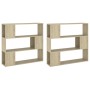 Sonoma oak color space divider shelf 100x24x188 cm by vidaXL, Bookcases and shelves - Ref: Foro24-3082074, Price: 118,76 €, D...