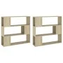 Sonoma oak color space divider shelf 100x24x188 cm by vidaXL, Bookcases and shelves - Ref: Foro24-3082074, Price: 114,99 €, D...