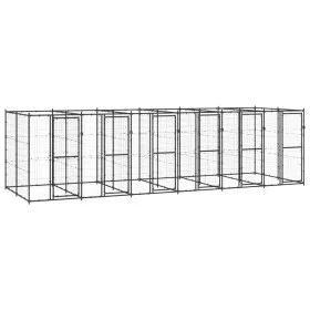 Stahl-Außenzwinger 14,52 m² von vidaXL, Hundehütten und Zäune - Ref: Foro24-3082264, Preis: 892,22 €, Rabatt: %