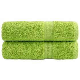 Toallas de mano SOLUND 2 uds verde manzana 50x100