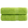 Toallas de mano SOLUND 2 uds verde manzana 50x100 cm 600 gsm | Foro24.es | Tu tienda online para hogar, jardín y más Foro24.es