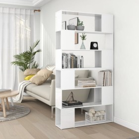 Glänzend weißes Raumteilerregal 100x24x188 cm von vidaXL, Bücherregale und Regale - Ref: Foro24-3082077, Preis: 147,34 €, Rab...