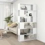 Glossy white space divider shelf 100x24x188 cm by vidaXL, Bookcases and shelves - Ref: Foro24-3082077, Price: 145,21 €, Disco...