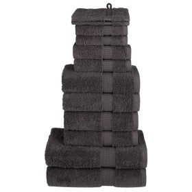 Juego de toallas premium SOLUND 12 unidades antracita 600 gsm de , Toallas - Ref: Foro24-137571, Precio: 67,52 €, Descuento: %