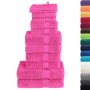 Juego de toallas premium SOLUND 12 unidades rosa 600 gsm