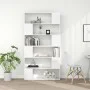 Glossy white space divider shelf 100x24x188 cm by vidaXL, Bookcases and shelves - Ref: Foro24-3082077, Price: 145,21 €, Disco...