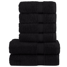 Juego de toallas premium SOLUND 6 unidades negro 600 gsm von , Handtücher - Ref: Foro24-137565, Preis: 58,98 €, Rabatt: -5%%