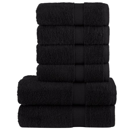 Juego de toallas premium SOLUND 6 unidades negro 600 gsm von , Handtücher - Ref: Foro24-137565, Preis: 58,98 €, Rabatt: -5%%
