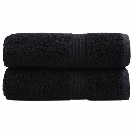 Toallas de invitados SOLUND 2 uds negro 30x50 cm 600 gsm by , Towels - Ref: Foro24-137422, Price: 13,84 €, Discount: %