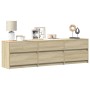 Mueble de TV LED madera de ingeniería roble Sonoma 180x34x50 cm by , TV Furniture - Ref: Foro24-3307928, Price: 163,56 €, Dis...