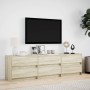 Mueble de TV LED madera de ingeniería roble Sonoma 180x34x50 cm by , TV Furniture - Ref: Foro24-3307928, Price: 163,56 €, Dis...