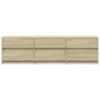 Mueble de TV LED madera de ingeniería roble Sonoma 180x34x50 cm by , TV Furniture - Ref: Foro24-3307928, Price: 163,56 €, Dis...
