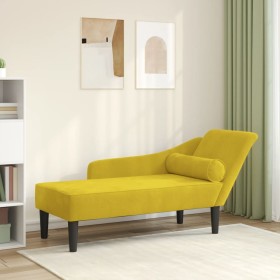 Sofá diván con cojines terciopelo amarillo by , Daybeds - Ref: Foro24-4007594, Price: 157,61 €, Discount: %