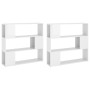 Glossy white space divider shelf 100x24x188 cm by vidaXL, Bookcases and shelves - Ref: Foro24-3082077, Price: 147,34 €, Disco...