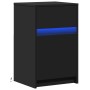Mesita de noche con luces LED madera de ingeniería negra von , Nachttische - Ref: Foro24-852000, Preis: 66,15 €, Rabatt: %