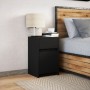 Mesita de noche con luces LED madera de ingeniería negra von , Nachttische - Ref: Foro24-852000, Preis: 66,15 €, Rabatt: %