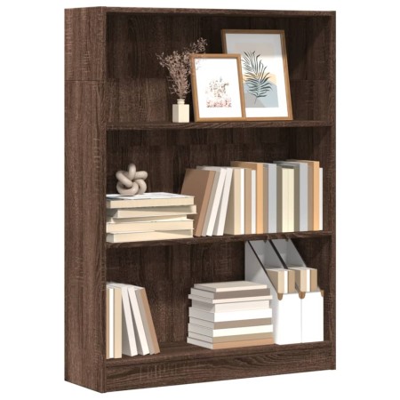 Estantería de madera de ingeniería marrón roble 80x24x109 cm | Foro24.es | Tu tienda online para hogar, jardín y más Foro24.es