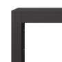 Leñero de acero negro 60x40x80 cm von , Brennholztaschen und -halter - Ref: Foro24-850996, Preis: 93,27 €, Rabatt: -5%%