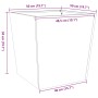 Jardinera de acero galvanizado 50x50x50 cm von , Töpfe und Pflanzgefäße - Ref: Foro24-851076, Preis: 45,76 €, Rabatt: %
