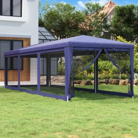 Carpa para fiestas con 8 paredes de malla HDPE azul 3x9 m von , Zelte und Pavillons - Ref: Foro24-319242, Preis: 149,16 €, Ra...