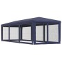 Carpa para fiestas con 8 paredes de malla HDPE azul 3x9 m by , Tents and gazebos - Ref: Foro24-319242, Price: 145,14 €, Disco...