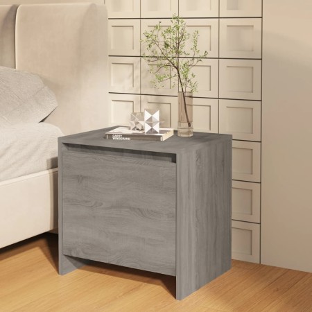 Mesita de noche madera de ingeniería gris Sonoma 45x34x44,5 cm by , Nightstands - Ref: Foro24-813046, Price: 36,07 €, Discoun...