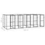 Stahl-Außenzwinger 12,1 m² von vidaXL, Hundehütten und Zäune - Ref: Foro24-3082263, Preis: 776,14 €, Rabatt: %