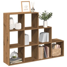 Librería divisora 3 niveles roble artisan 137,5x29x103,5 cm de , Librerías y estanterías - Ref: Foro24-857984, Precio: 96,41 ...