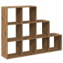Librería divisora 3 niveles roble artisan 137,5x29x103,5 cm de , Librerías y estanterías - Ref: Foro24-857984, Precio: 96,41 ...
