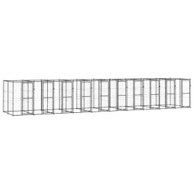 Stahl-Außenzwinger 24,2 m² von vidaXL, Hundehütten und Zäune - Ref: Foro24-3082268, Preis: 1,00 €, Rabatt: %