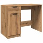 Escritorio de madera de ingeniería roble artisan 100x50x75 cm by , Desks - Ref: Foro24-856996, Price: 107,41 €, Discount: %