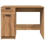 Escritorio de madera de ingeniería roble artisan 100x50x75 cm by , Desks - Ref: Foro24-856996, Price: 107,41 €, Discount: %