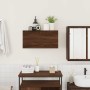 Mueble de pared baño madera ingeniería roble marrón 60x25x30cm by , bathroom vanities - Ref: Foro24-860064, Price: 44,27 €, D...