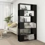 Black space divider shelf 100x24x188 cm by vidaXL, Bookcases and shelves - Ref: Foro24-3082072, Price: 108,85 €, Discount: %