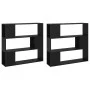 Black space divider shelf 100x24x188 cm by vidaXL, Bookcases and shelves - Ref: Foro24-3082072, Price: 108,85 €, Discount: %