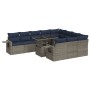 Set sofás jardín y cojines 11 pzas ratán sintético acacia gris von , Gartensets - Ref: Foro24-3326552, Preis: 922,00 €, Rabat...