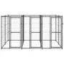 Steel outdoor kennel 7.26 m² by vidaXL, Dog kennels and fences - Ref: Foro24-3082261, Price: 458,28 €, Discount: %