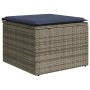 Set sofás jardín y cojines 2 pzas ratán sintético acacia gris by , Garden sets - Ref: Foro24-3328664, Price: 109,46 €, Discou...