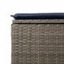 Set sofás jardín y cojines 2 pzas ratán sintético acacia gris by , Garden sets - Ref: Foro24-3328664, Price: 109,46 €, Discou...