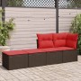 Set sofás jardín y cojines 2 pzas ratán sintético acacia marrón | Foro24.es | Tu tienda online para hogar, jardín y más Foro24.es